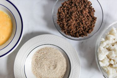 Prepared ingredients for making Perfect Potato Croquettes (Bangladeshi Alu Chops)