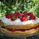 Strawberry Cake with Chantilly Cream