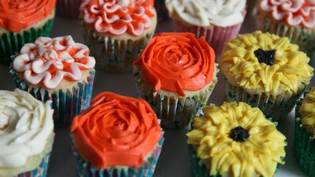 moist fluffy cupcakes with vanilla buttercream icing