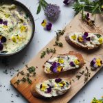 Herb Butter with Edible Flowers