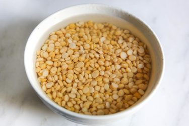 Chana, soaking in a bowl of water