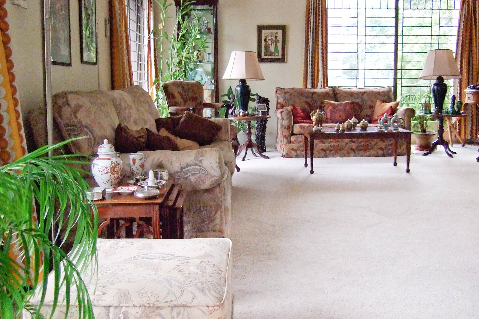 Our living room in Dhaka, Bangladesh. My dad would like to sit on the sofa here and read the papers in the mornings.