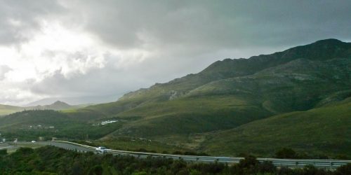 Driving around the cape, near Cape Town, South Africa