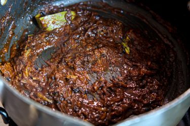 Ingredients in pot after koshano is done