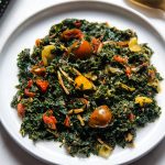 Sukuma Wiki – Kenyan Style Sautéed Kale with Tomatoes, Garlic & Ginger